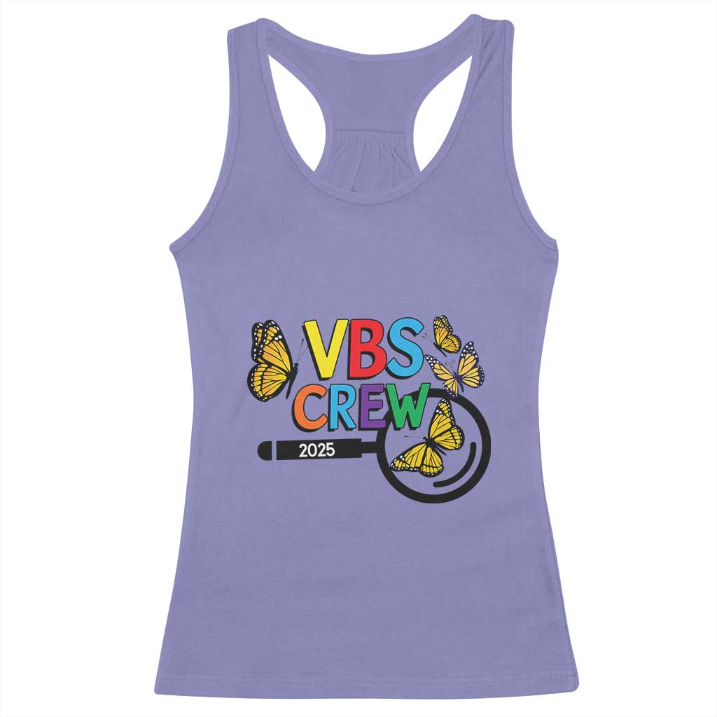 VBS 2025 Racerback Tank Top Magnified Vacation Bible School Butterfly VBS Team TS02 Violet Print Your Wear