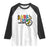 VBS 2025 Raglan Shirt Magnified Vacation Bible School Butterfly VBS Team TS02 White Black Print Your Wear