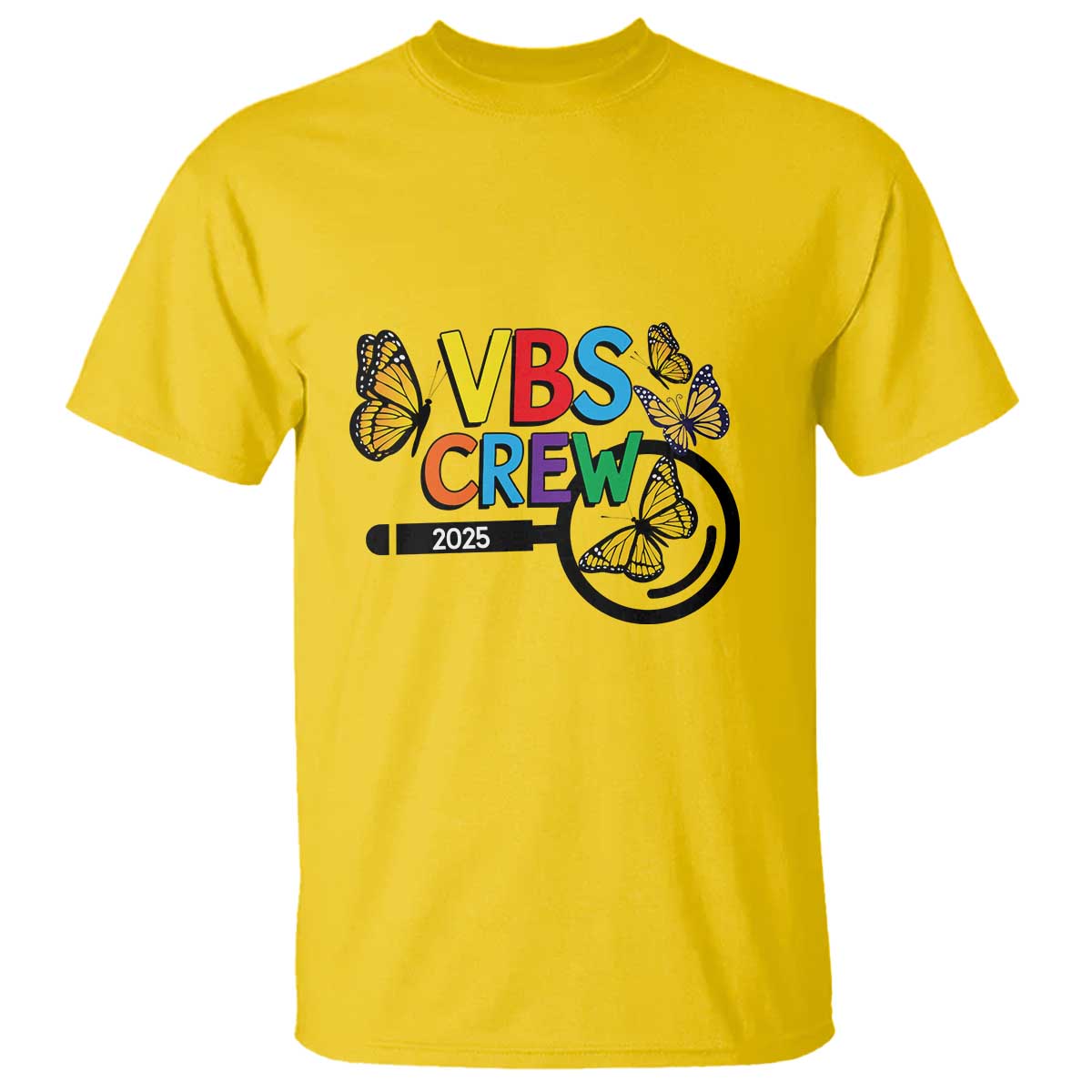 VBS 2025 T Shirt Magnified Vacation Bible School Butterfly VBS Team TS02 Daisy Print Your Wear