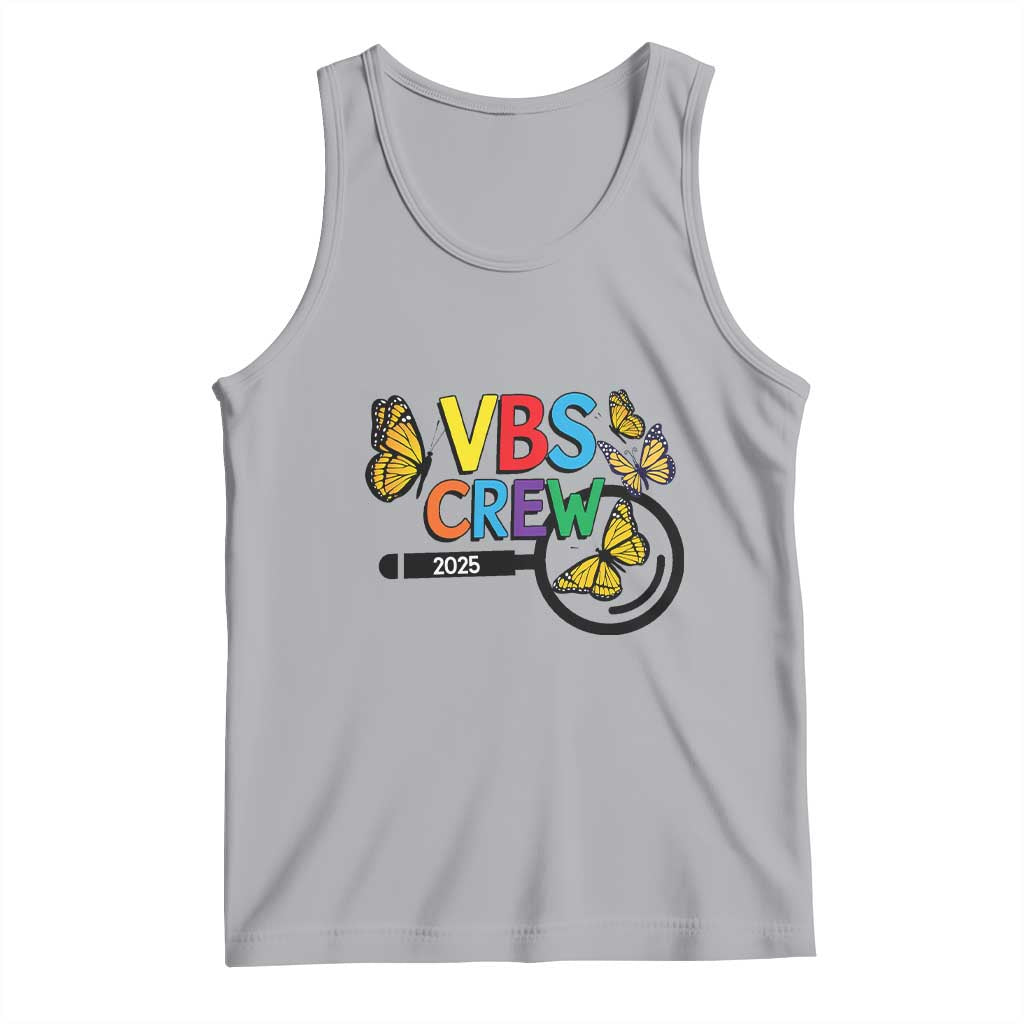 VBS 2025 Tank Top Magnified Vacation Bible School Butterfly VBS Team TS02 Athletic Heather Print Your Wear