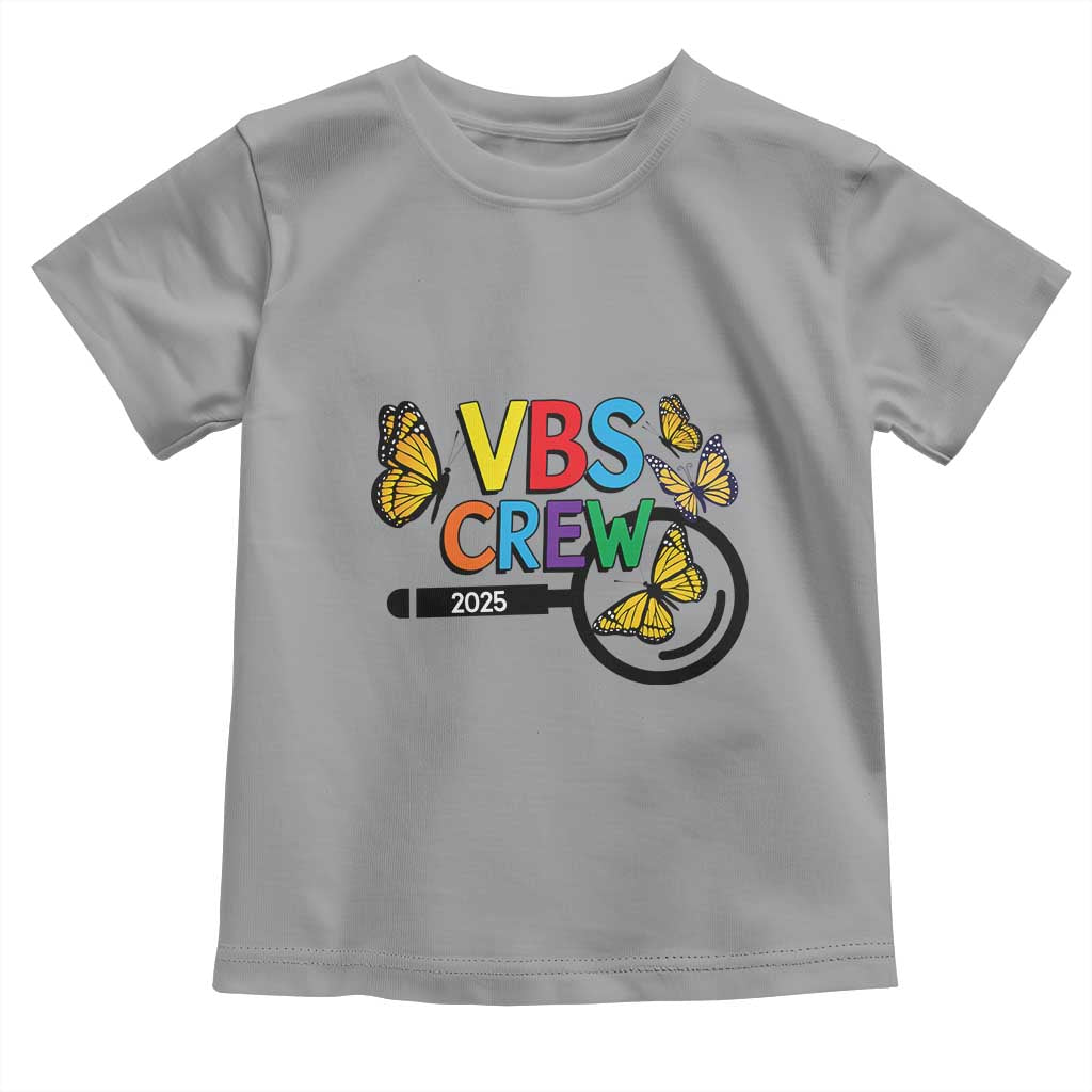 VBS 2025 Toddler T Shirt Magnified Vacation Bible School Butterfly VBS Team TS02 Sport Gray Print Your Wear