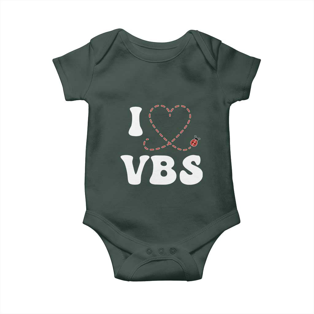 I Love VBS 2025 Baby Onesie Vacation Bible School Ladybug VBS Team TS02 Print Your Wear