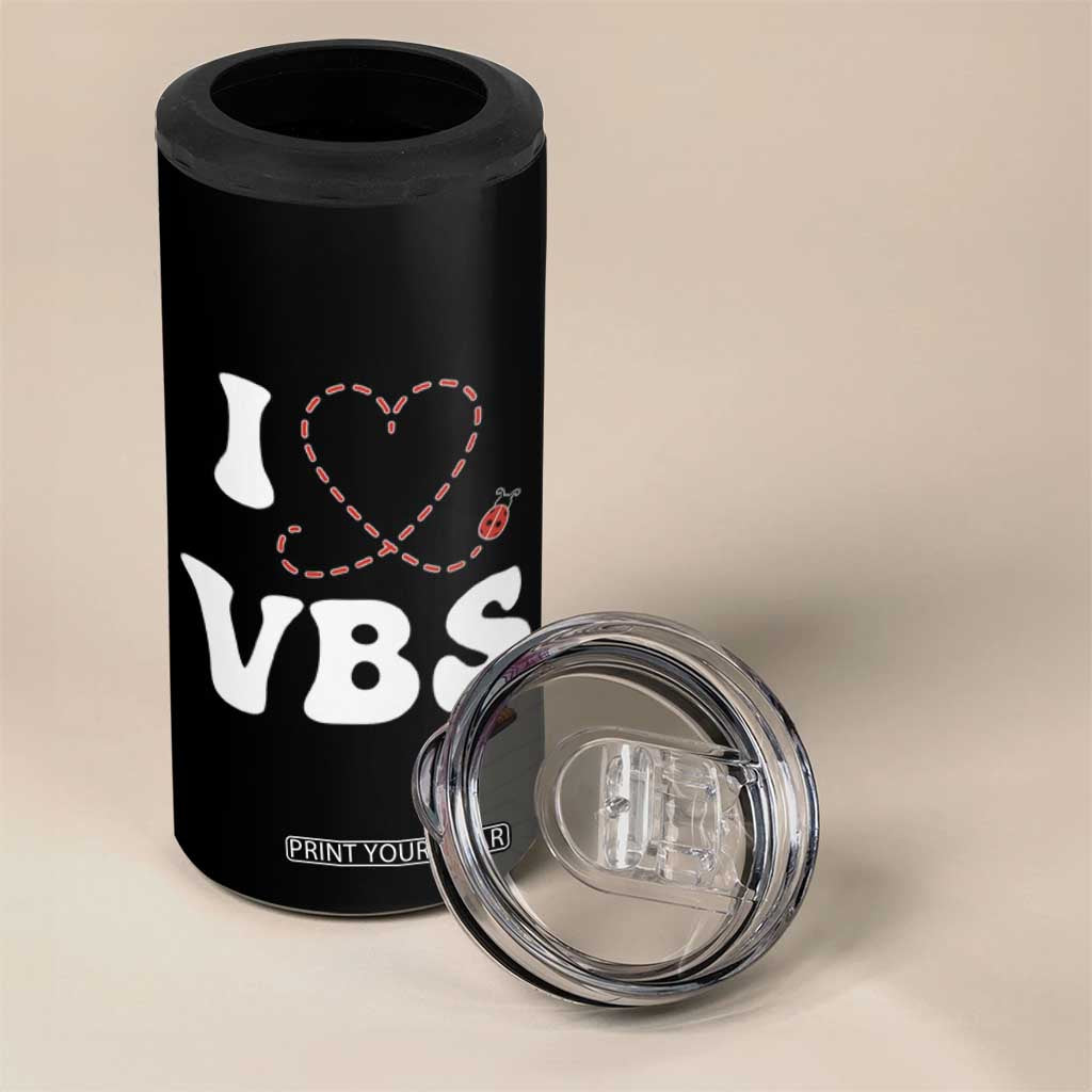 I Love VBS 2025 4 in 1 Can Cooler Tumbler Vacation Bible School Ladybug VBS Team TS02 Print Your Wear