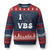 I Love VBS 2025 Ugly Christmas Sweater Vacation Bible School Ladybug VBS Team TS02 Navy Red Print Your Wear