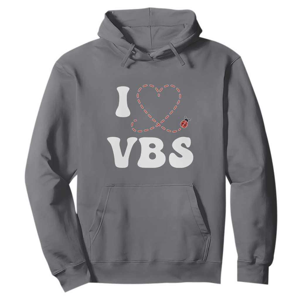 I Love VBS 2025 Hoodie Vacation Bible School Ladybug VBS Team TS02 Charcoal Print Your Wear