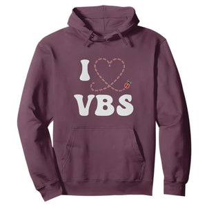 I Love VBS 2025 Hoodie Vacation Bible School Ladybug VBS Team TS02 Maroon Print Your Wear