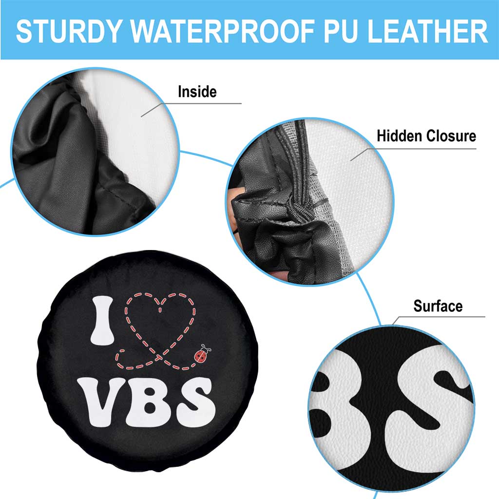 I Love VBS 2025 Spare Tire Cover Vacation Bible School Ladybug VBS Team TS02 Print Your Wear