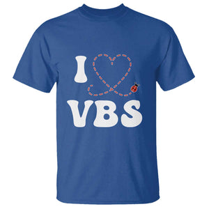 I Love VBS 2025 T Shirt Vacation Bible School Ladybug VBS Team TS02 Royal Blue Print Your Wear