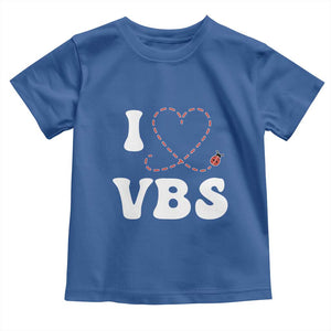 I Love VBS 2025 Toddler T Shirt Vacation Bible School Ladybug VBS Team TS02 Royal Blue Print Your Wear