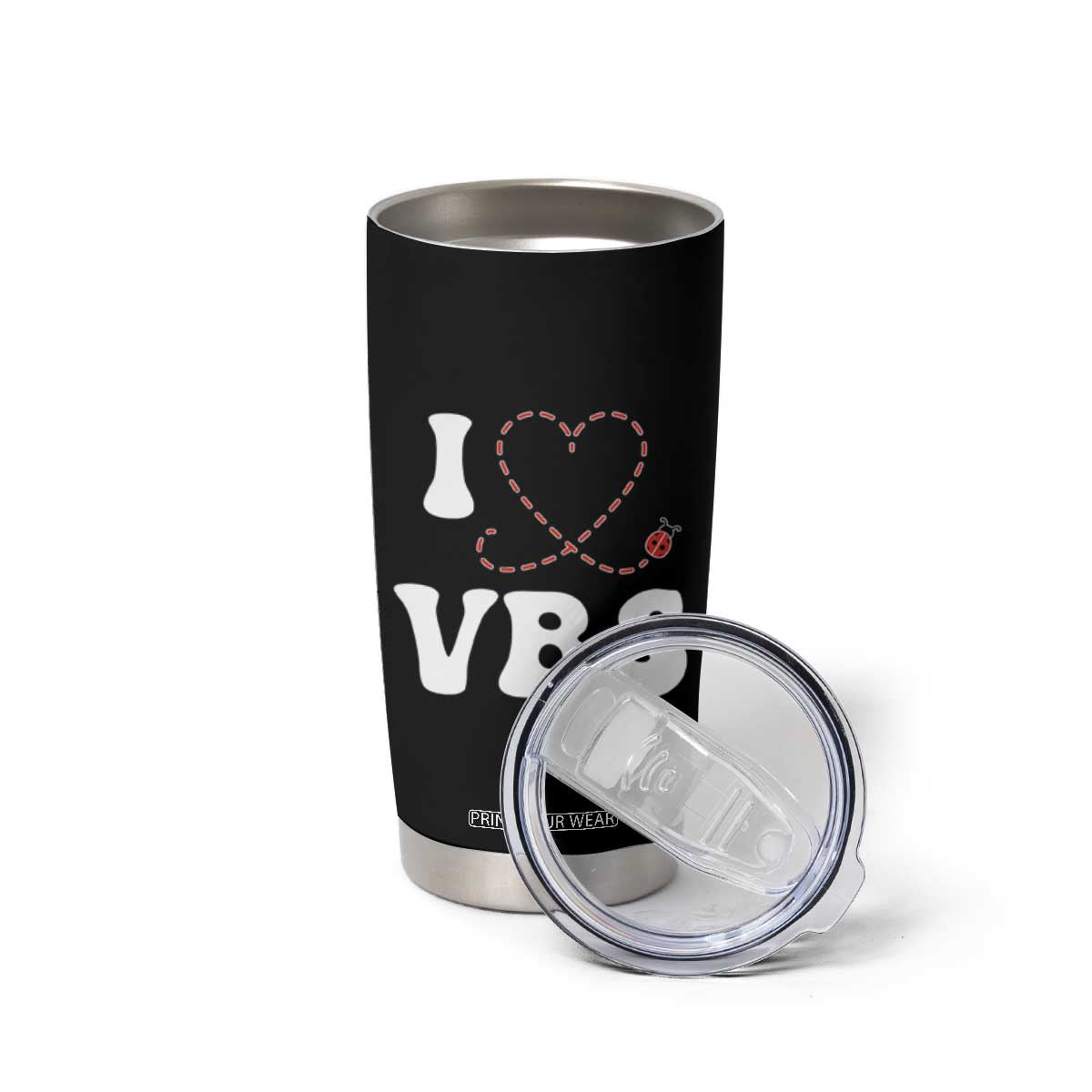 I Love VBS 2025 Tumbler Cup Vacation Bible School Ladybug VBS Team TS02 Print Your Wear