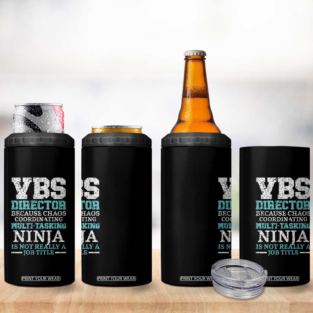 VBS Director 4 in 1 Can Cooler Tumbler Vacation Bible School Christian Teacher TS02 Print Your Wear