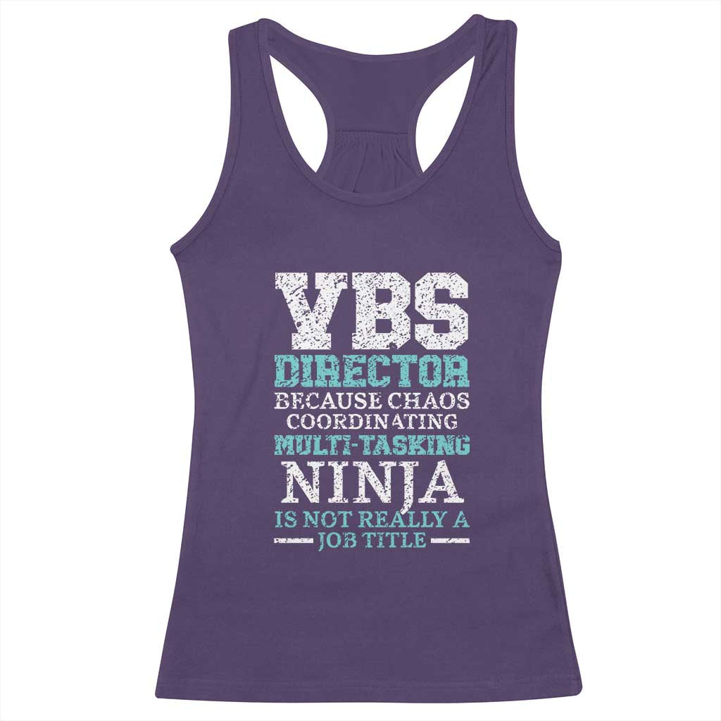 VBS Director Racerback Tank Top Vacation Bible School Christian Teacher TS02 Purple Print Your Wear