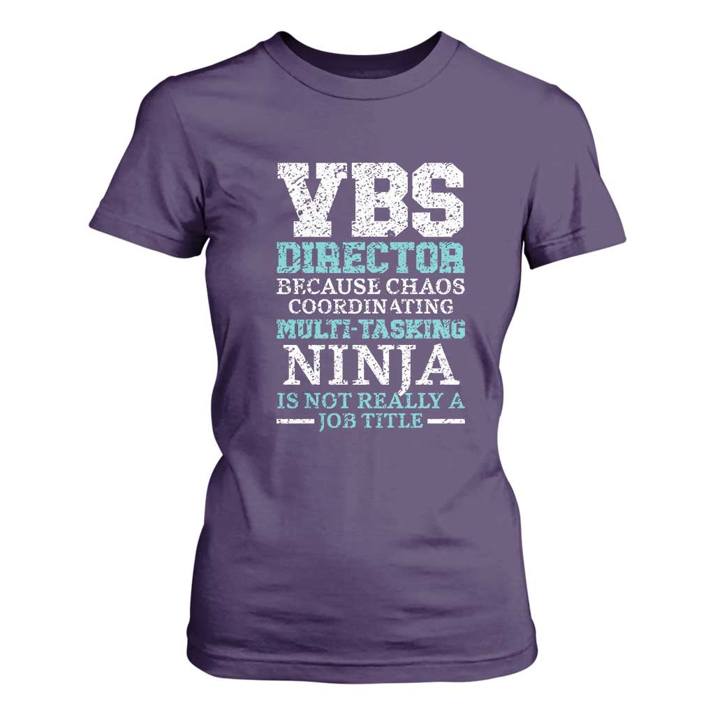 VBS Director T Shirt For Women Vacation Bible School Christian Teacher TS02 Purple Print Your Wear