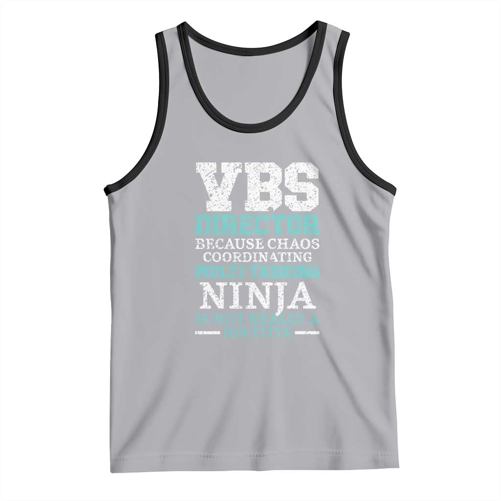 VBS Director Tank Top Vacation Bible School Christian Teacher TS02 Athletic Heather Black Print Your Wear