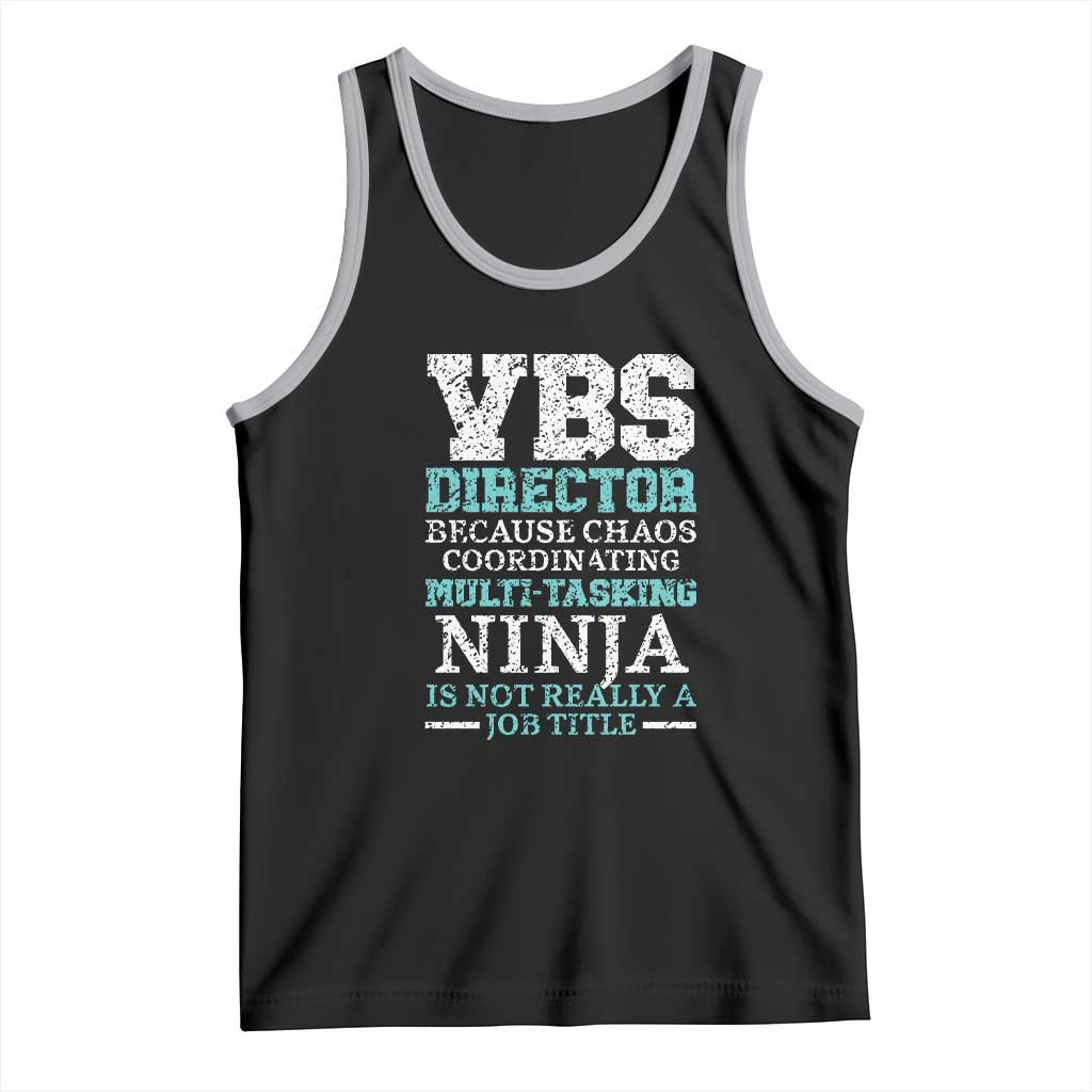 VBS Director Tank Top Vacation Bible School Christian Teacher TS02 Black Athletic Heather Print Your Wear