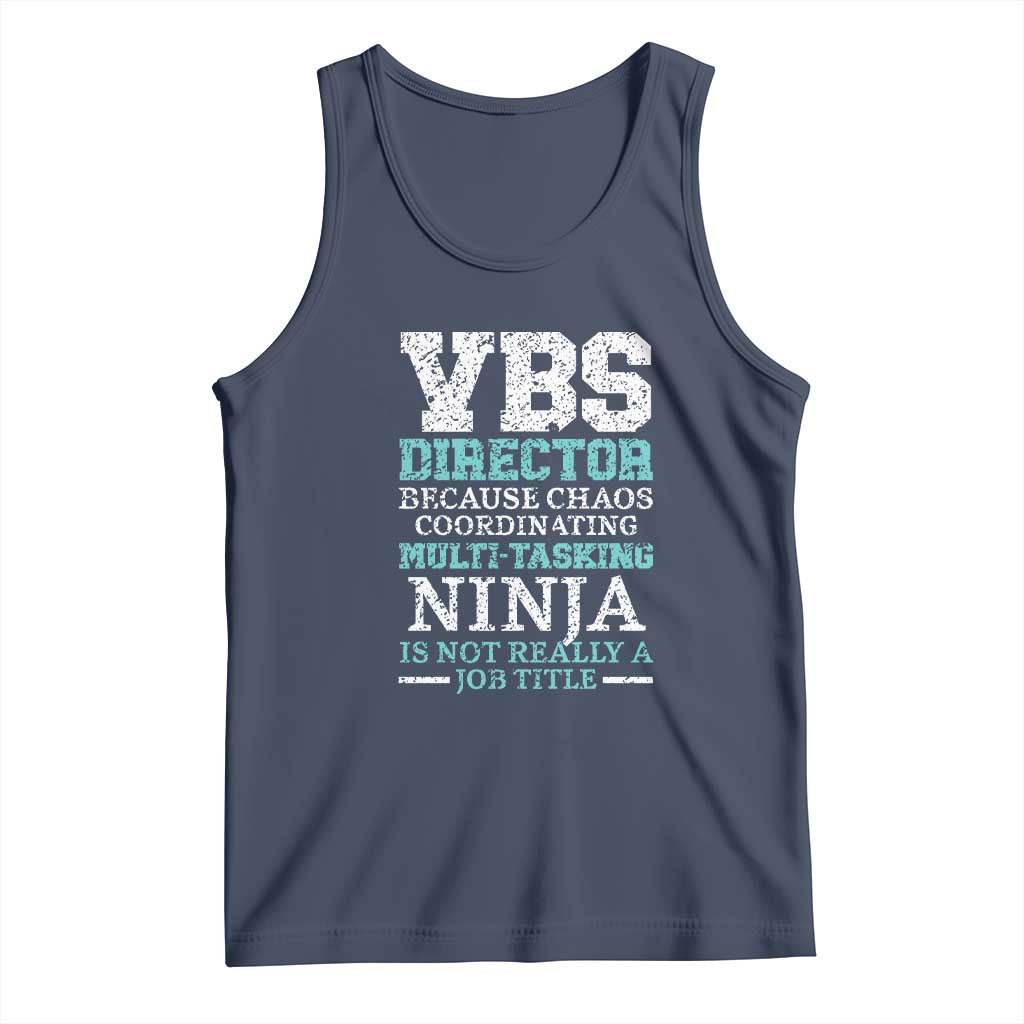 VBS Director Tank Top Vacation Bible School Christian Teacher TS02 Navy Print Your Wear