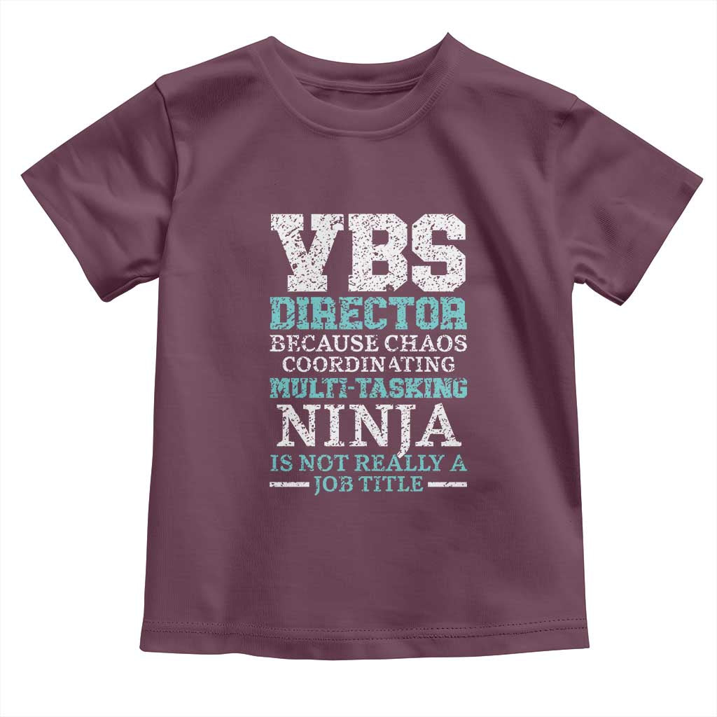 VBS Director Toddler T Shirt Vacation Bible School Christian Teacher TS02 Maroon Print Your Wear