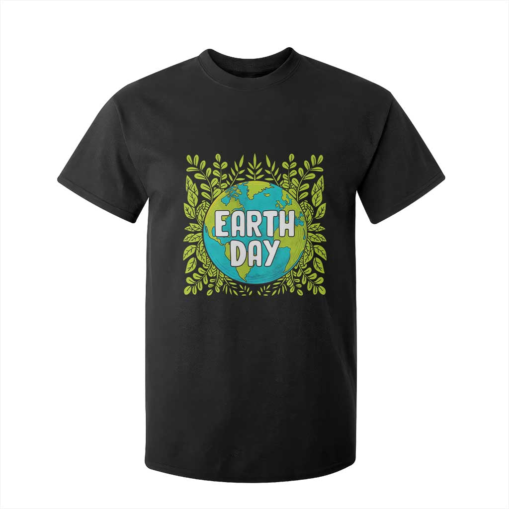 Earth Day T Shirt For Kid Celebrate Earth Day Go Green Go Planet Plant More Trees TS02 Black Printyourwear