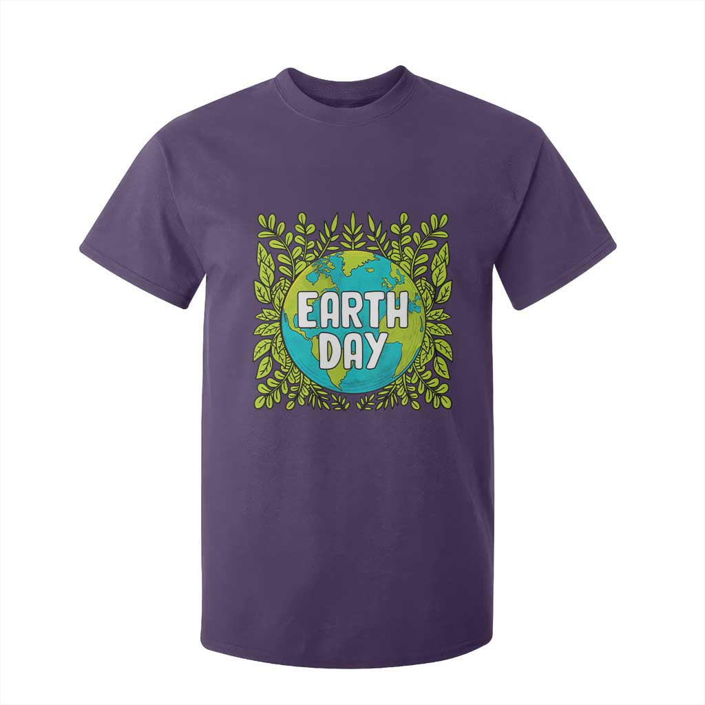 Earth Day T Shirt For Kid Celebrate Earth Day Go Green Go Planet Plant More Trees TS02 Purple Printyourwear