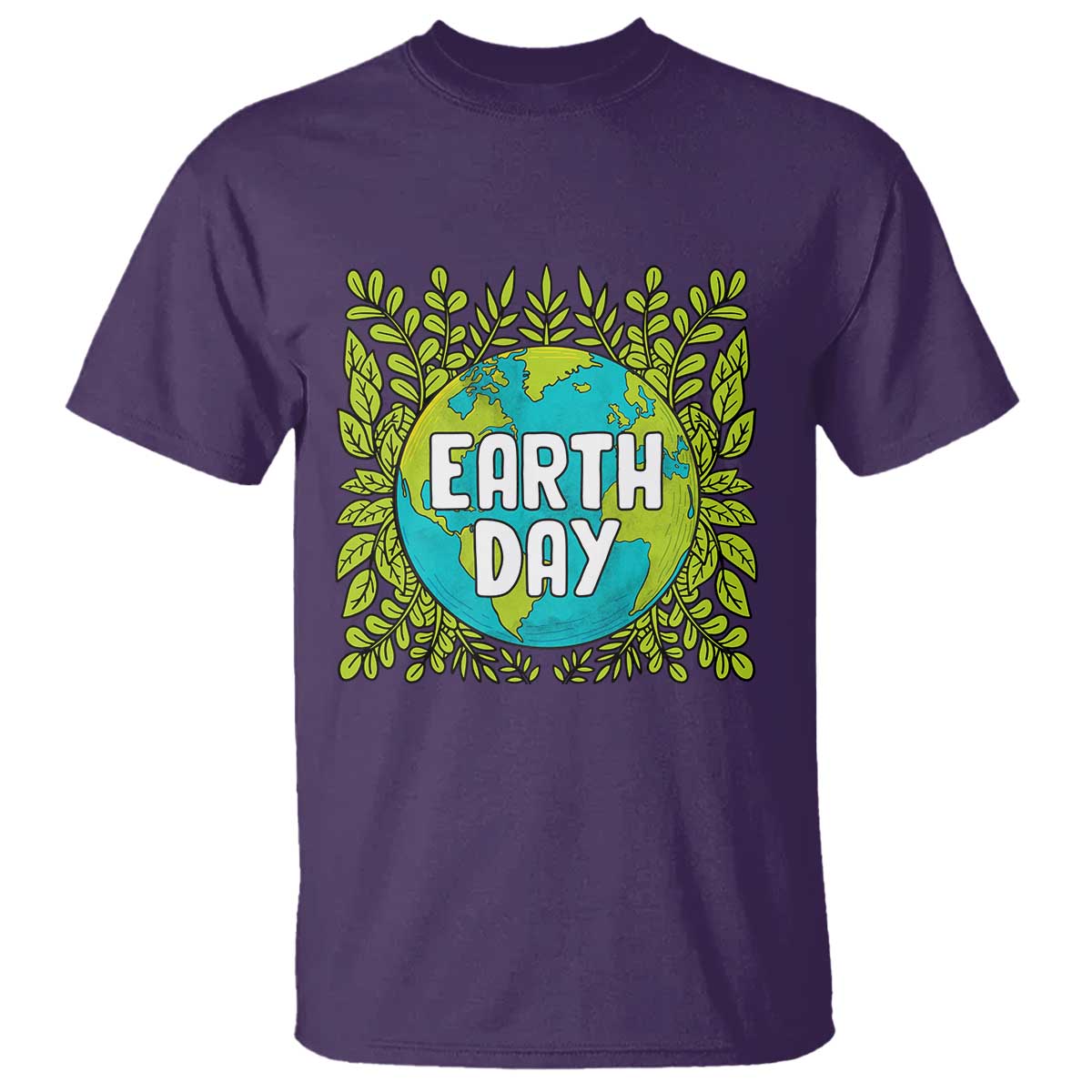 Earth Day T Shirt Celebrate Earth Day Go Green Go Planet Plant More Trees TS02 Purple Printyourwear