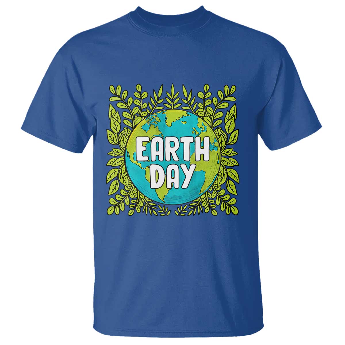 Earth Day T Shirt Celebrate Earth Day Go Green Go Planet Plant More Trees TS02 Royal Blue Printyourwear