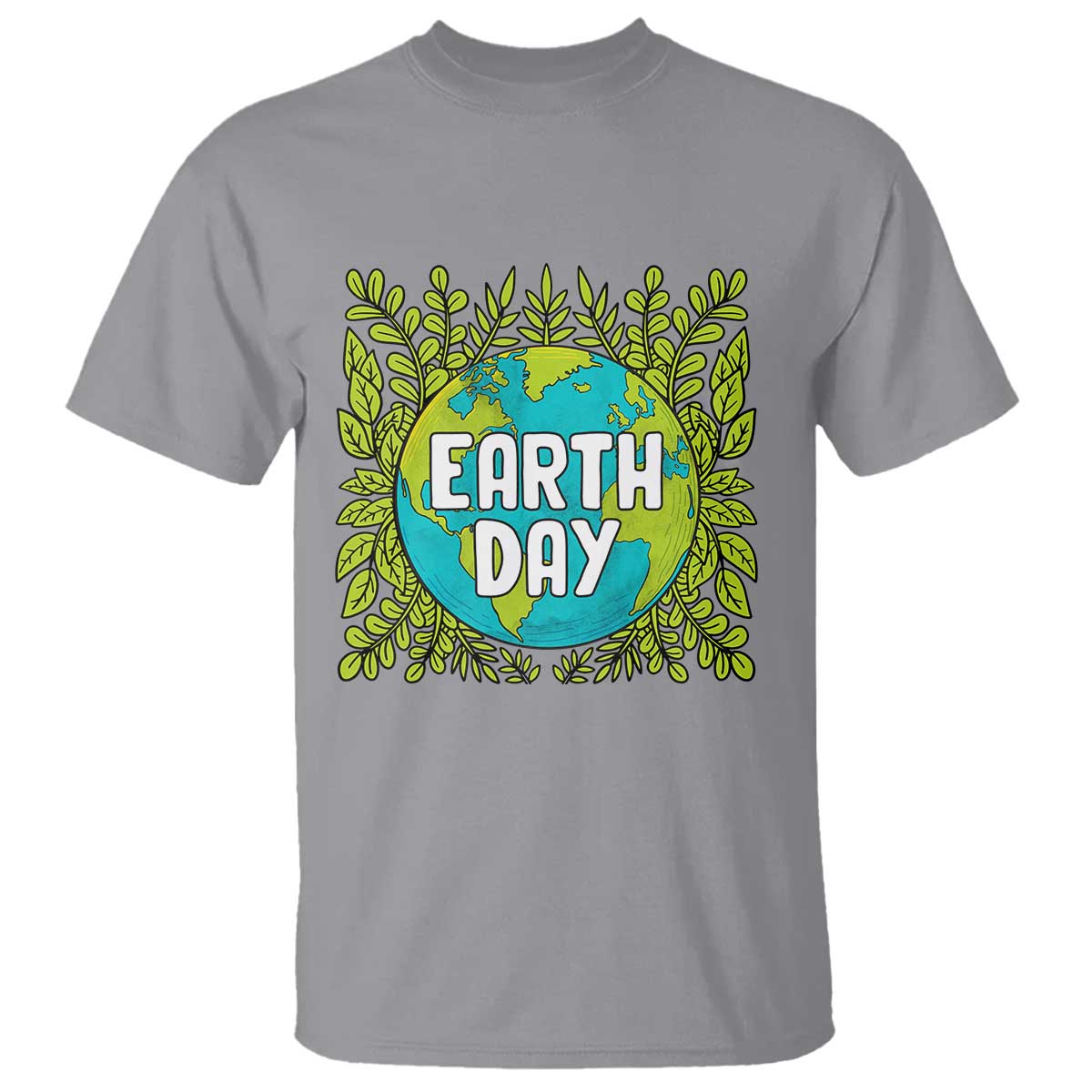 Earth Day T Shirt Celebrate Earth Day Go Green Go Planet Plant More Trees TS02 Sport Gray Printyourwear