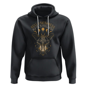 Moth Hoodie Hello Darkness My Old Friend Sound Of Silence Starry Luna Moth Actias Luna Mystic Alchemy Moth Spirit Animal Celestial Shirt for Women, Moth T-shirt, Spiritual Shirt, TS02 Black Printyourwear