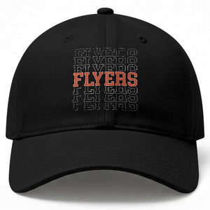 Retro Flyers Name Script Style Baseball Cap Vintage Distressed Graphic Sports Fan Pride TS02 Print Your Wear