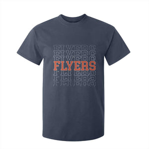 Retro Flyers Name Script Style T Shirt For Kid Vintage Distressed Graphic Sports Fan Pride TS02 Navy Print Your Wear