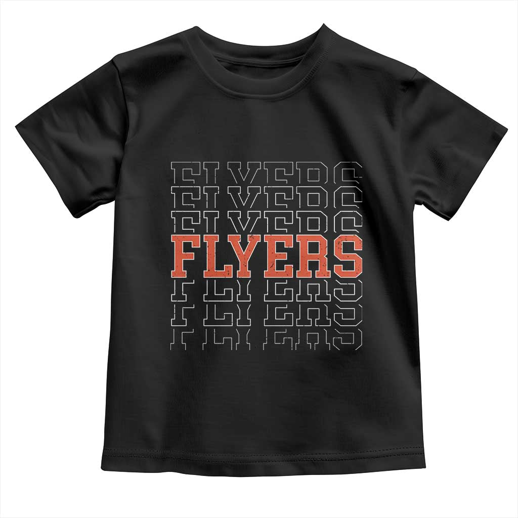 Retro Flyers Name Script Style Toddler T Shirt Vintage Distressed Graphic Sports Fan Pride TS02 Black Print Your Wear