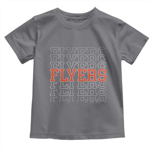 Retro Flyers Name Script Style Toddler T Shirt Vintage Distressed Graphic Sports Fan Pride TS02 Charcoal Print Your Wear