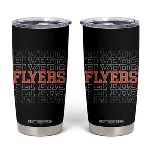 Retro Flyers Name Script Style Tumbler Cup Vintage Distressed Graphic Sports Fan Pride TS02 Black Print Your Wear