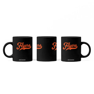 Vintage Flyers Name Script Style Coffee Mug Retro Distressed Tailgate Spirit Sports Fan TS02 Print Your Wear