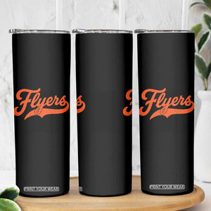 Vintage Flyers Name Script Style Skinny Tumbler Retro Distressed Tailgate Spirit Sports Fan TS02 Print Your Wear
