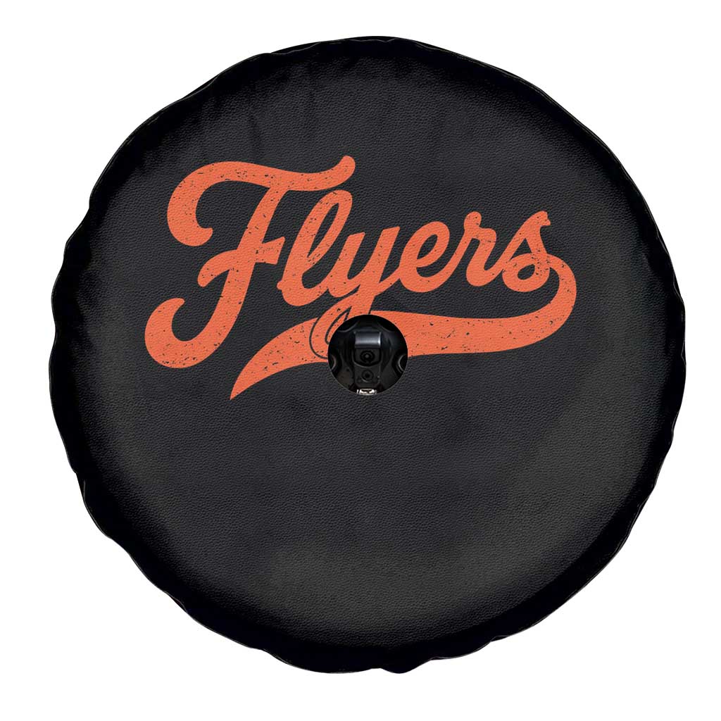 Vintage Flyers Name Script Style Spare Tire Cover Retro Distressed Tailgate Spirit Sports Fan TS02 Print Your Wear