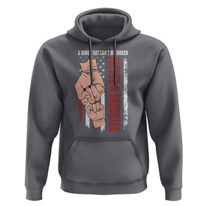 Dad And Daughter Matching Hoodie Father and Daughter A Bond That Can't Be Broken American Flag TS02 Charcoal Print Your Wear