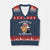 Funny George Washington V-Neck Knit Sweater Vest Handsome No Georgeous Patriotic 4th Of July Humor TS02 Navy Red Print Your Wear