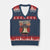 Retro 4th of July Liberty Bell V-Neck Knit Sweater Vest Democracy Is Dying But Hey Nice Fireworks Political Satire TS02 Navy Red Print Your Wear