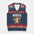 Merica Cat V-Neck Knit Sweater Vest Funny 4th of July Hot Dog and Fireworks Patriotic USA Flag TS02 Navy Red Print Your Wear