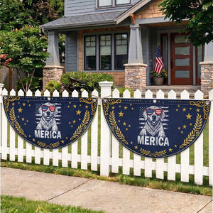 Merica Golden Retriever Patriotic Fan Flag Dog US Flag 4th Of July