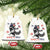 Feral and Free Dancing Raccoon Ceramic Ornament Funny 4th July Patriotic Animal US Flag and Fireworks TS02 Print Your Wear