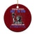 History Began July 4th 1776 Ceramic Ornament Bold Patriotic Statement Statue of Liberty TS02 1pc Red Print Your Wear