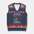 History Began July 4th 1776 V-Neck Knit Sweater Vest Bold Patriotic Statement Statue of Liberty TS02 Navy Red Print Your Wear