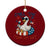 Funny Goose 4th of July Ceramic Ornament Chill the Fourth Out Patriotic Humor with Summer Vibes TS02 1pc Red Print Your Wear