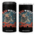 Red White and Feral Raccoon 4 in 1 Can Cooler Tumbler Funny Patriotic Fireworks Wild 4th of July Vibes TS02 One Size: 16 oz Black Print Your Wear