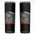 Red White and Feral Raccoon Skinny Tumbler Funny Patriotic Fireworks Wild 4th of July Vibes TS02 Black Print Your Wear