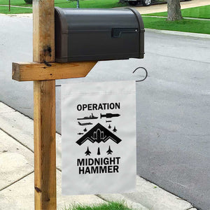 Operation Midnight Hammer Military Garden Flag Tactical Warfare Jets Bombers TS02 Print Your Wear