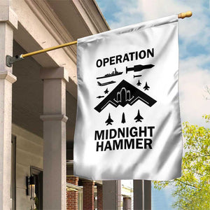 Operation Midnight Hammer Military Garden Flag Tactical Warfare Jets Bombers TS02 Print Your Wear