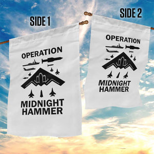 Operation Midnight Hammer Military Garden Flag Tactical Warfare Jets Bombers TS02 Print Your Wear