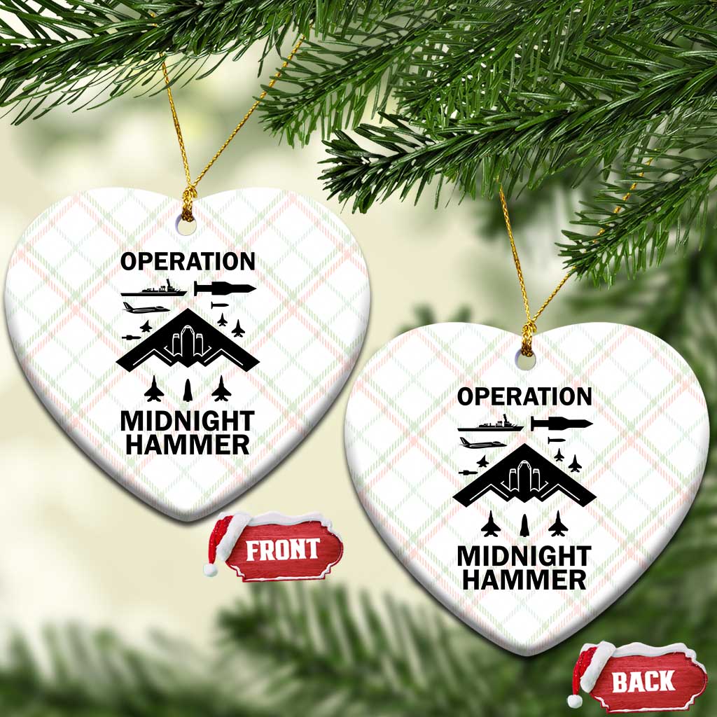 Operation Midnight Hammer Military Ceramic Ornament Tactical Warfare Jets Bombers TS02 Print Your Wear